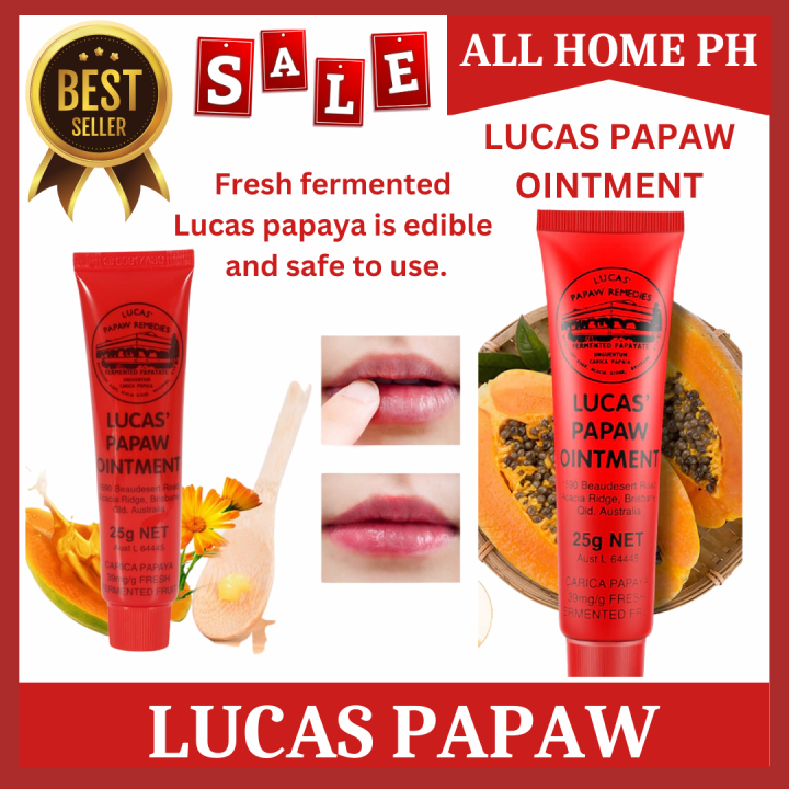 Lucas' Papaw Ointment 25g Moisturizer,Lip Balm, Heals Dry Skin, Oinment