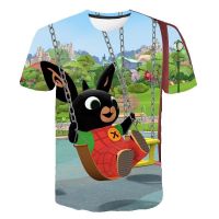 ﹉ Nuovi Arrivi 2021 T-shirt Ragazza / Ragazzo BING T-Shirt Carota Panda Animal Tshirt Bambini t shirt Manica Corta Coniglio