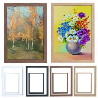 ✒❇ A3 A4 Black Photo Frame White Picture Frame Poster Frames Walnut Art Frames Wall Hanging Creative Children 39;s Wedding Photo Frame