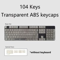 [Amanda Electronics] 104-Key DIY Transparent Keycaps Mechanical Keyboards PC Gaming Keyboard Machinery Color Clear Keycap Set for CHERRY MXClone Switches Gaming Keyboard