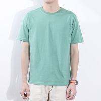 T-SHIRT เสื้อยืด คอกลม แขนสั้น สีพื้น ผ้าCotton100%(สีเขียวมิ้น)