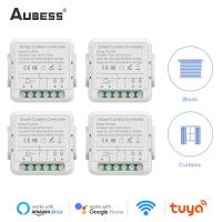 Tuya WiFi Smart Curtain Switch Module Roller Blinds Shutter Motor Smart Life APP รีโมทคอนลทำงานร่วมกับ Alexa Home