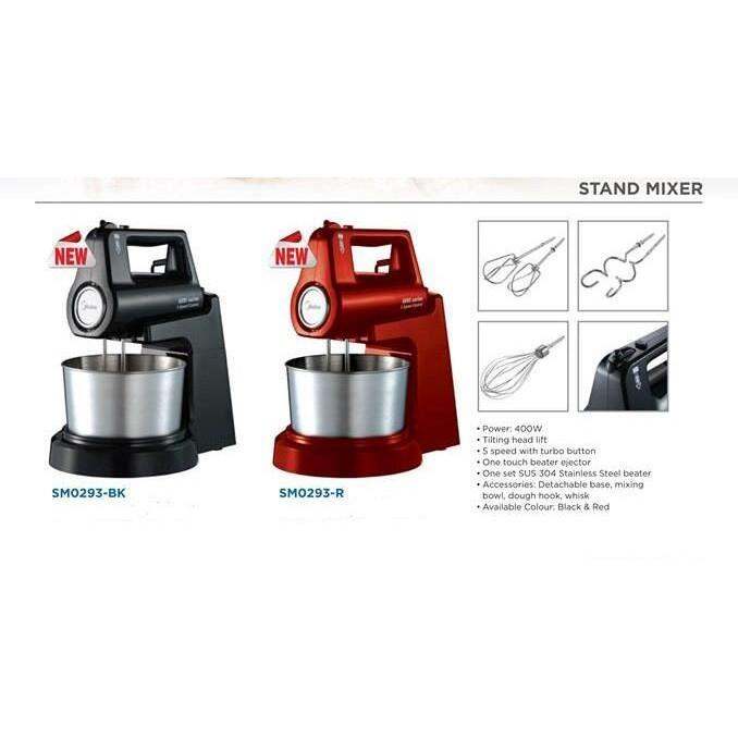 Midea Stand Mixer SM0293 5 Speed Lazada