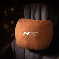 lujie Top Quality Car Headrest Neck Support Seat Soft Neck Pillow for Hyundai Sonata Elantra Tucson N Line Accessories