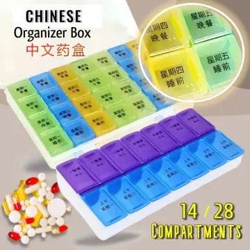 Compact Medicine Storage Organizer Weekly Pill Box - China Pill Organizer,  Pill Case