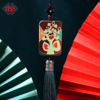 [COD] knot tree of life auspicious black sandalwood car hanging national tide style Chinese ornaments factory direct wholesale