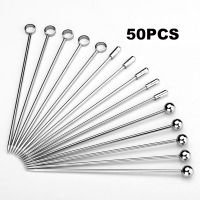 Free Shipping 50PCS Stainless Steel  Martini Cocktail Picks For Fruit,Cocktail,Party,Wedding Pack Of 50