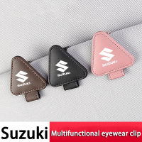 อุปกรณ์เสริมรถยนต์จัดเก็บคลิปเก็บสายหนังแก้วกระบังแสงสำหรับ Suzuki Swift Vitara Jimny Alto ERTIGA XL7 SX4กระเซ็น2023