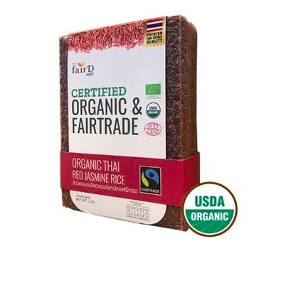 📌 Fair D Organic Fairtrade Red Rice 1kg แฟร์ ดี ข้าวแดงแฟร์เทรดออร์แกนิค 1กก. (จำนวน 1 ชิ้น)
