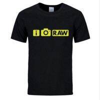 2019 Summer Casual Clothing I Shoot Raw Funny Photo Photographer Camera Tshirt Men Cotton Short Sleeve T-Shirt Top