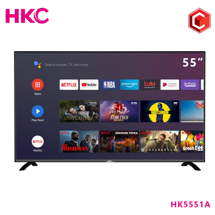 Android TV 4K Ultra HD Smart Television 55" ChromeCast Builtin Hey