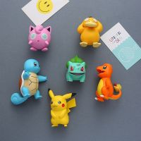 【LZ】☄┇  Original pokemon frigorífico ímãs brinquedos pikachu animação dos desenhos animados para casa decoração kawaii ornamentos figurinhas crianças presentes de aniversário