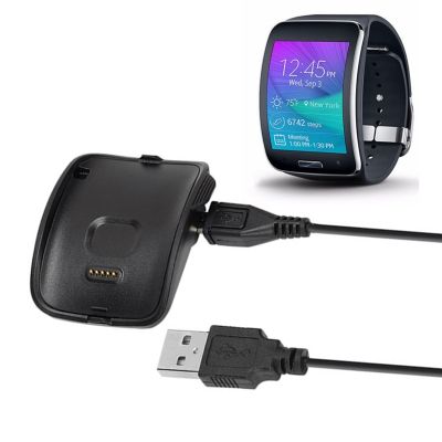 ❁ 5V 7A USB Smart Watch ładowarka stacja dokująca ładująca podstawka ładująca do Samsung Galaxy Gear S SM R750 z kablem USB