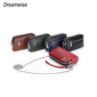 HOT”Dreamwise Mini คลัทช์กระเป๋าใส่เหรียญของแท้ Cowhide แฟชั่นสามชั้นกระเป๋าถือมีซิปโซ่เข้ากับทุกอย่างสุภาพสตรีกระเป๋าสะพายเล็กๆกระเป๋าสะพาย