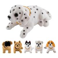 Shaking Head Dog Desktop Ornament Car Dashboard Nodding Dog Decor Portable Car Dashboard Shaking Head Dog Doll Toy Ornaments for Home Desk Bedroom well-suited