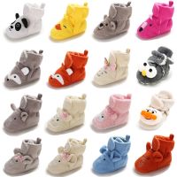 【hot】！ New Baby Shoes Socks Boy Booties Warm Face Crawl Anti-slip Toddler Prewalkers Soft Infant Newborn Crib