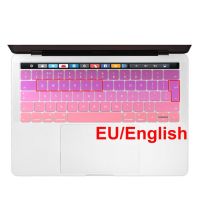 【♘COD Free Cas♘】 youmaoh คีย์บอร์ดป้องกันแป้นพิมพ์ซิลิโคนแบบนิ่มสีรุ้งสำหรับ Macbook Pro 13 15 A1706 A1707 A1989แผ่นครอบแป้นพิมพ์