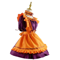 Halloween Cosplay Costumes Pumpkin Suit Plus Size Womens Maid Role Play Costumes Japanese Lolita Devil Female Lingerie Dress