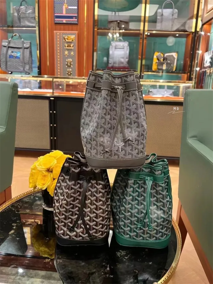 Goyard/ Goya petit flot buket drawstring Y letter bucket bag