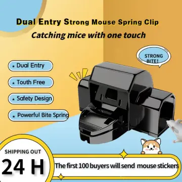 1/2PCS Smart Self-locking Mousetrap Safe Firm Transparent