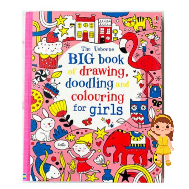 The Usborne Big Book of Drawing, Doodling & Colouring (GIRLS) workbook