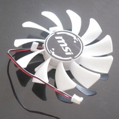 ♚ HA8010H12F Z DC12V 0.50A 75mm 2wire 2Pin For MSI GeForce GT730 2GB V3 Graphics Card Cooling Fan