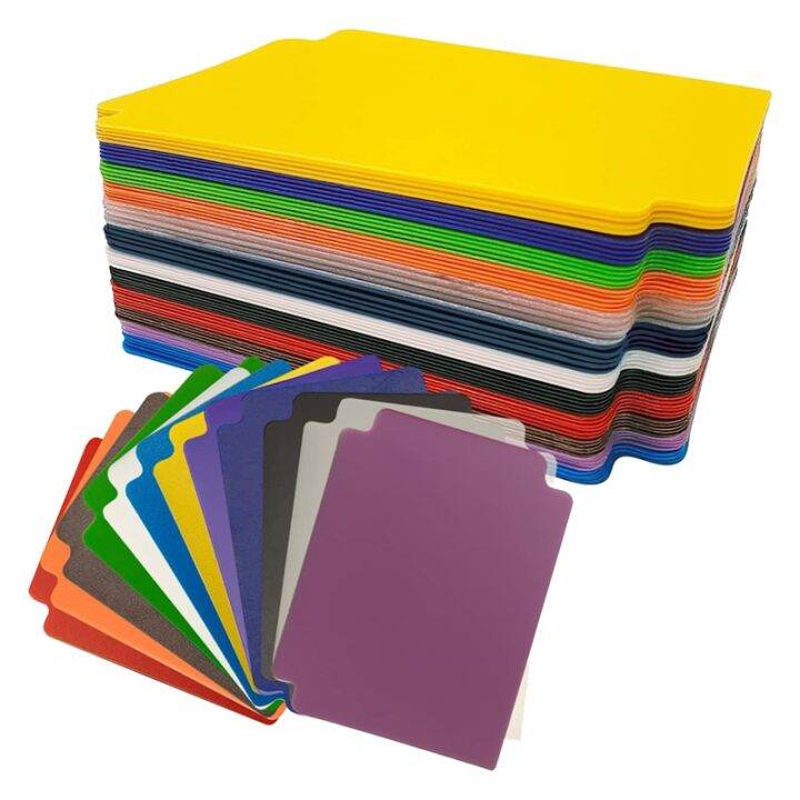 Trading Card Dividers, 60pcs Muliticolor Card Page Dividers,Frosted ...