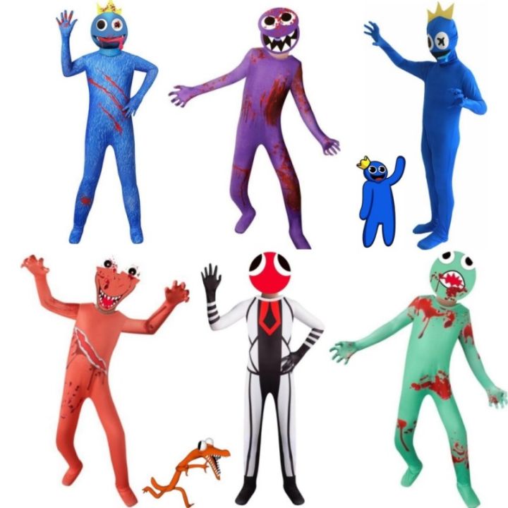 Halloween Costumes Rainbow Friends Red Guy Anime Game Jumpsuits