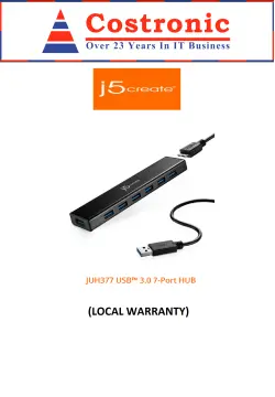 j5create JUH340 USB 3.1 Gen 1 4-Port Mini Hub