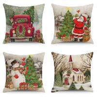 【JH】 Throw Cover Claus Room Bedroom Cushion