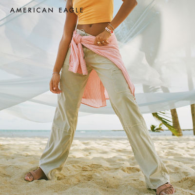 American Eagle Stretch Super High-Waisted Baggy Wide-Leg Pant กางเกง ผู้หญิง แบ็กกี้ ไวด์เลก เอวสูง (NWJP 032-4898-379)