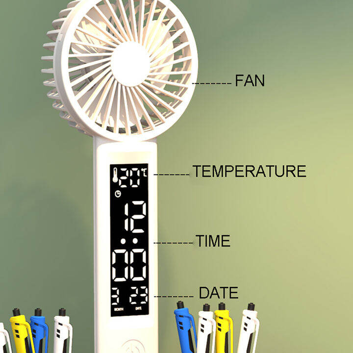 โคมไฟโต๊ะเขียนหนังสือ-led-พร้อมโคมไฟแบบพับเก็บได้สัมผัสหรี่แสงได้พัดลมยูเอสบีพร้อมที่ไฟกลางคืนนาฬิกาปฏิทินอุณหภูมิสำหรับไฟอ่านหนังสือ-pelindung-mata