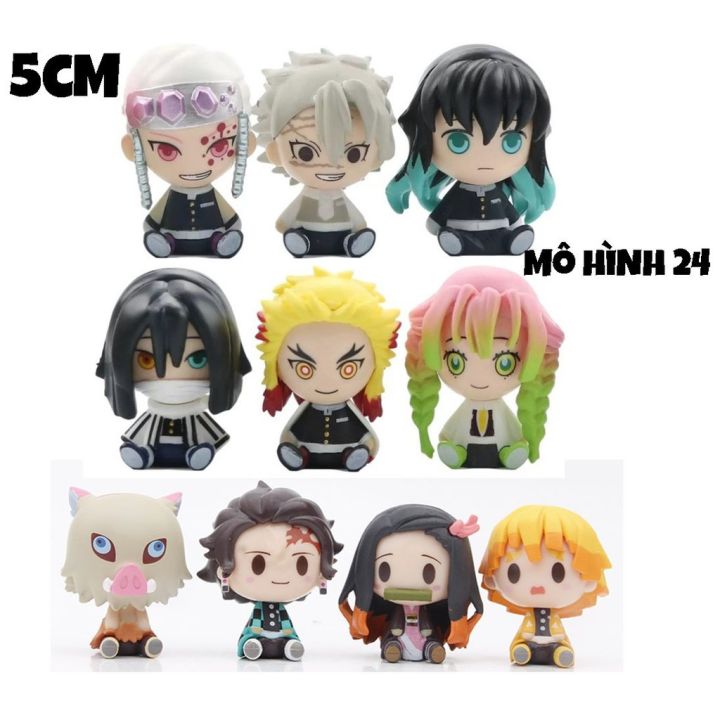 ₪☌ [5cm] Móc khoá size to Kimetsu no Yaiba chibi Tanjirou Zenitsu ...