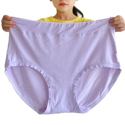 （A So Cute） 150กิโลกรัมผู้หญิงขนาดบวกกางเกงขุนนม SilkUnderpants หัวหญิงแม่ชุดชั้นในวัยกลางคน