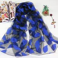 ；【‘；- 2021 Hot Sale Silk Scarf Womens Summer Breeze Lightweight Sheer Wrap And Shawls Bandana Beach Organza Gauze Lace Hollow Scarf