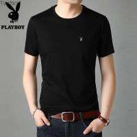 Twitflick Playboy ฤดูร้อนเสื้อแขนสั้นผู้ชายบางส่วนเด็กและวัยกลางคนขนาดใหญ่ปกกระเป๋าเสื้อจริงพ่อครึ่ง