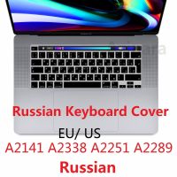 【Xiaohongs keyboard film 】  นุ่มสำหรับ Macbook Pro 16 A2141 Pro 13 2020 M1ชิป A2338รัสเซียสหภาพยุโรปสหรัฐอเมริกาแป้นพิมพ์ปกซิลิคอน A2251 A2289แป้นพิมพ์ป้องกันผิว