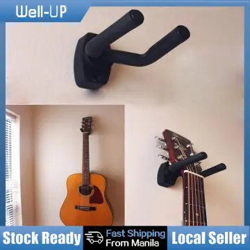 New Guitar Hanger Hook Holder Wall Mount Stand Rack Bracket Black For