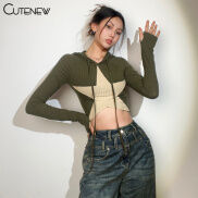 Cutenew Áo Hoodie Đường Phố Mỹ Thời Trang Phục Hưng In Hình Ngôi Sao Phong
