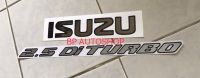 BP.สติ๊กเกอร์ ISUZU 2.5 DI TURBO ติดฝาท้าย ISUZU D-MAX  ปี 2003 (1ชุดมี2ชิ้น)