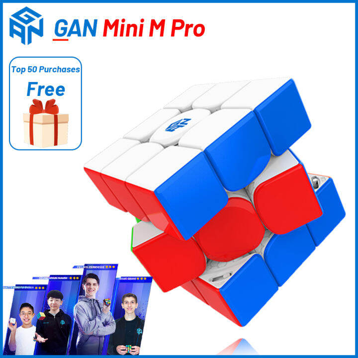 Gan Mini M Pro 3x3 Magic Speed Cube Professional Fidget Toys