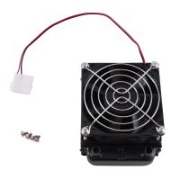 1Pcs Aluminum 80mm Water Cooling Cooler Computer Radiator with Fan for CPU PC Water Cooling System, Straight