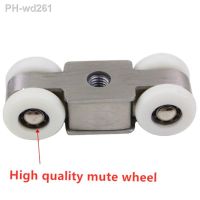 Stainless steel 4 wheels pulley runner for kitchen bathroom glass wood slide door crane pulley moving door crane rail pulley