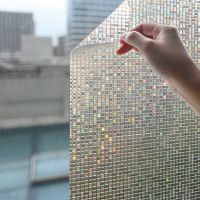 3D Mosaic Decorative Window Film Designs Vinyl Non-Adhesive Home Window Privacy Film Static Cling Stained Glass Window Sticker