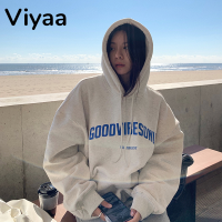 Viyaa เสื้อฮู้ด เสื้อแขนยาวอบอุ่น หลวมและสบาย แฟชั่น ล้ำสมัย นุ่มนวล สไตล์ A28J0AG 41Z231011