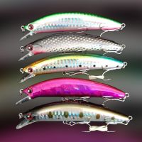 Noeby 5pcs Minnow Sinking Fishing Lure Hard Plastic Trout Lure Artificial Bait Pesca Wobbler Fishing for pike bass CrankbaitLures Baits