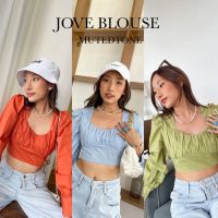 Mute - Jove blouse เสื้อครอปเเขนพอง เสื้อครอปเเขนตุ๊กตา เสื้อไปทะเล เสื้อน่ารัก