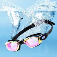 Swimming Glasses Adult Swimming Goggles Electroplating Antifog Waterproof Swimming Glasses Unisex Silicone Glasses