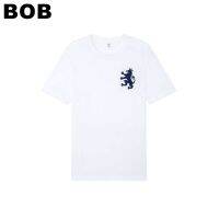 BoB-AIIZ (เอ ทู แซด) - เสื้อยืดคอกลม ปักโลโก้สิงห์ Big Lion T-shirtsunisex SMLXL2XL3XL polo