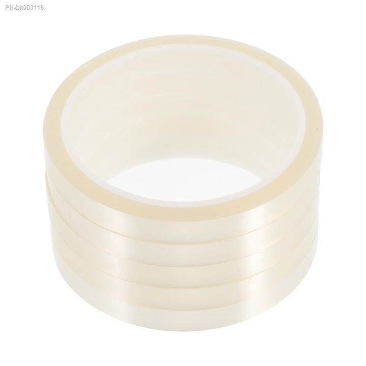 5 Rolls Clear Duct Tape Heat Vinyl Press Transparent Resistant Transfer